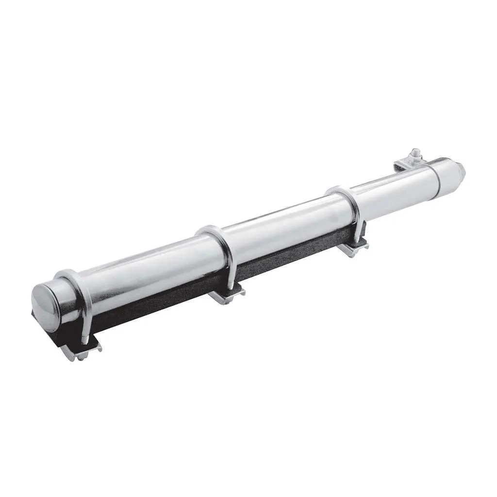 Deluxe Stainless Quarter Fender Bracket - 2" Tube/U-Clamps (Pair)