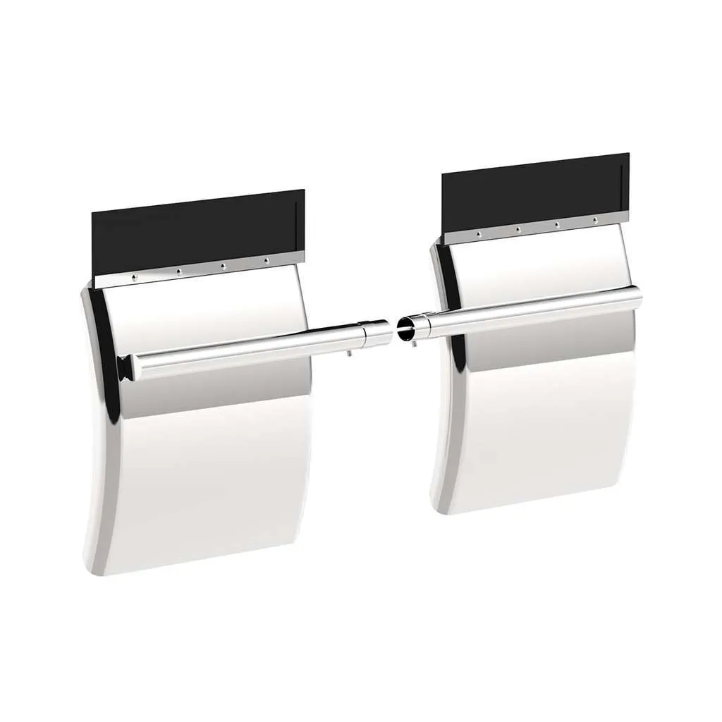 430 Stainless Quarter Fender With Tube Bracket Set (Pair)