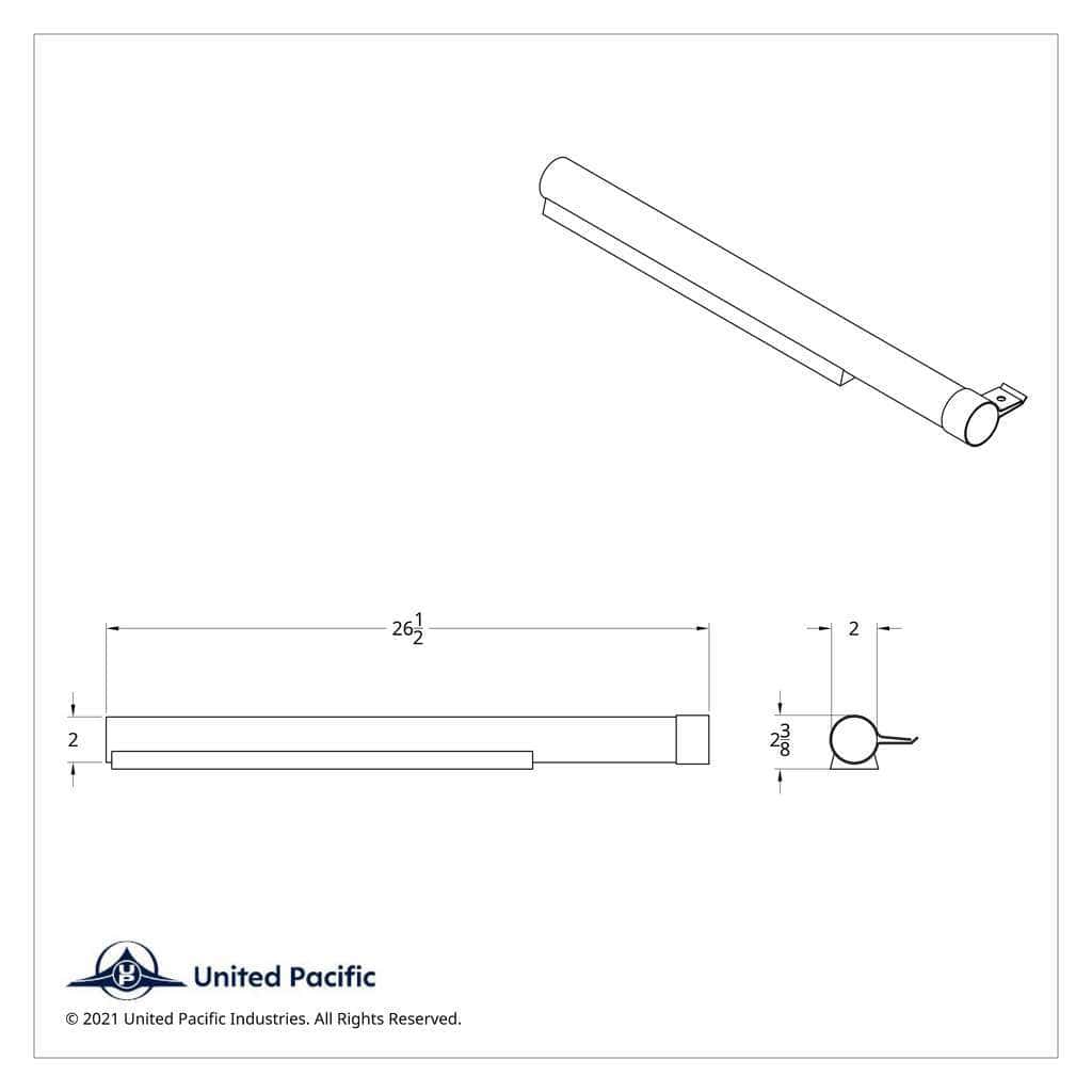430 Stainless Steel Quarter Fender 2&Quot; Tube Bracket With Hardware 4 430 Stainless Steel Quarter Fender 2" Tube Bracket With Hardware