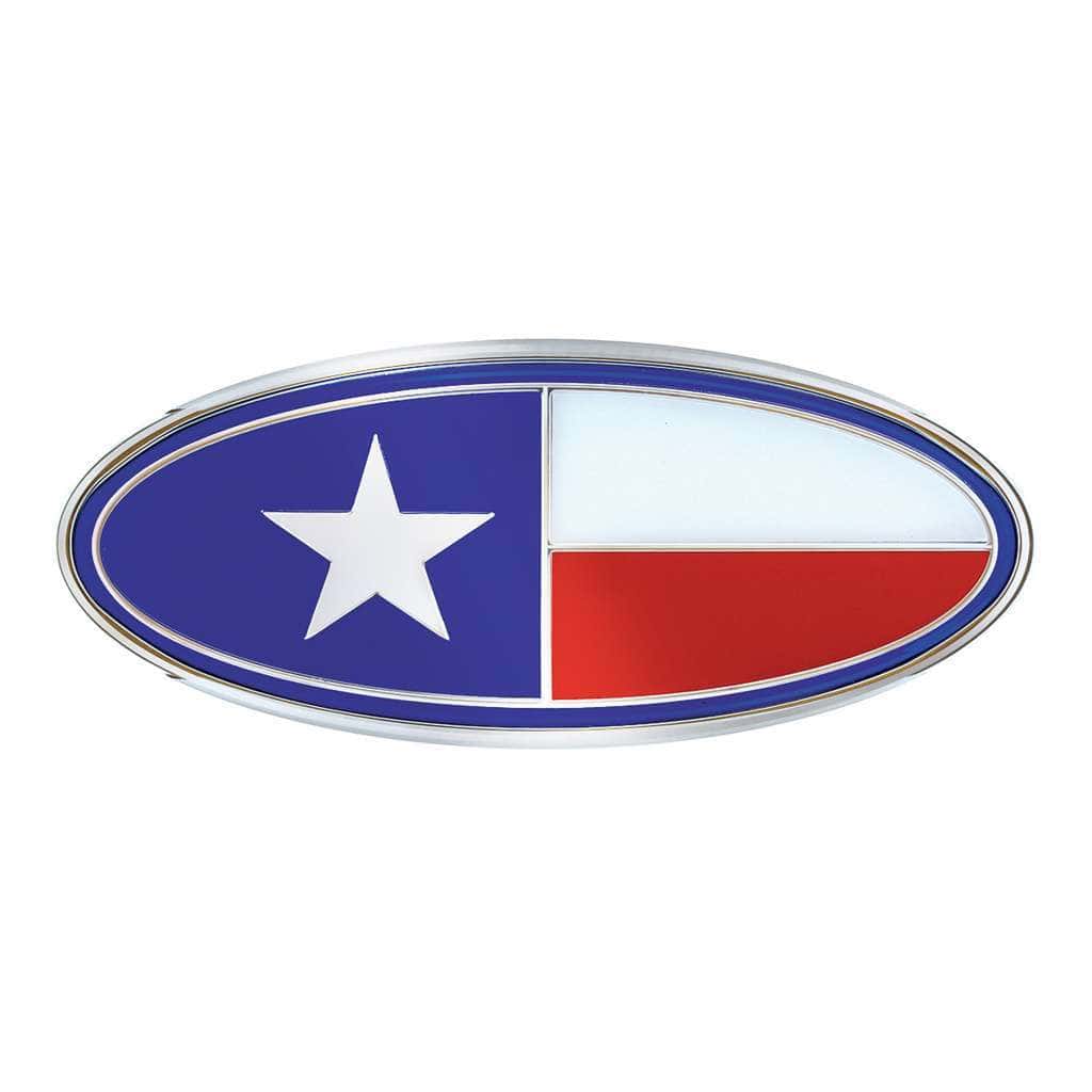 Peterbilt Chrome Texas Flag Emblem