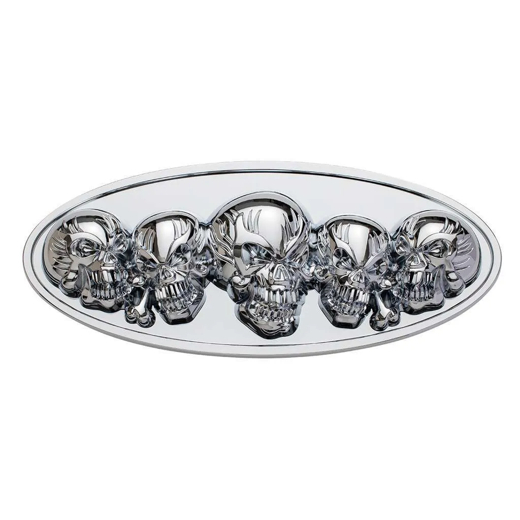 Peterbilt Chrome 3D Skull Emblem