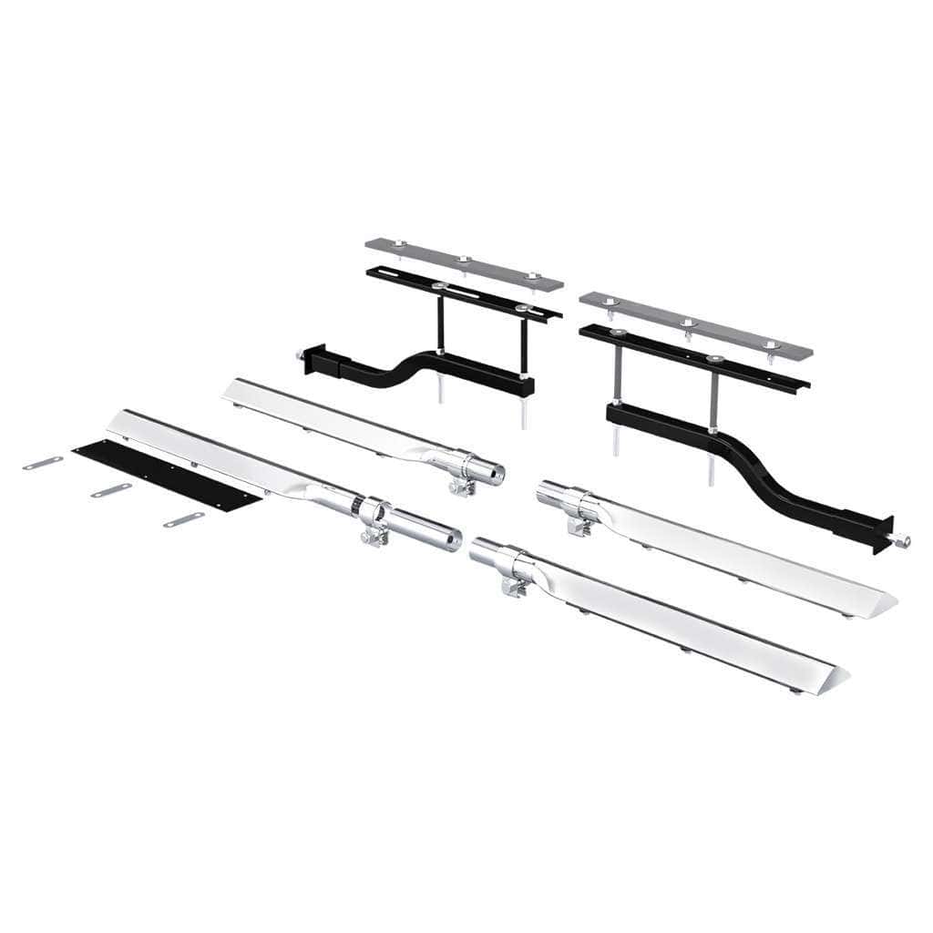 29" 430 Stainless Steel Universal Standard Duty Full Tandem Fender Mounting Arm Kit (Pair)