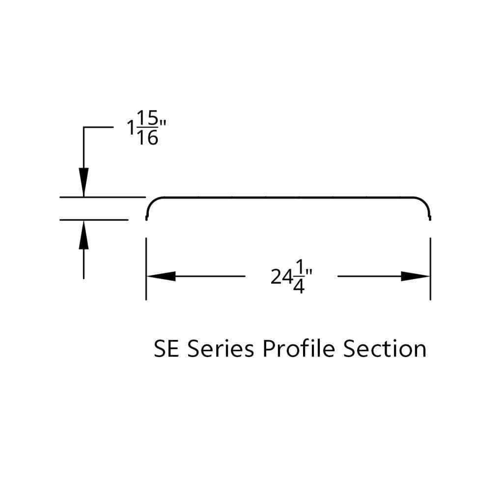 430 Stainless Steel (16Ga) Smooth Half Fender - Se Series 10 430 Stainless Steel (16ga) Smooth Half Fender - SE Series