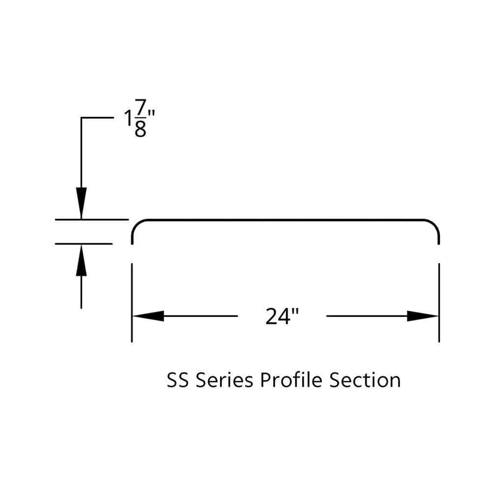 430 Stainless Steel (16Ga) Roll Formed Edge Smooth Full Fender - Ss Series 9 430 Stainless Steel (16ga) Roll Formed Edge Smooth Full Fender - SS Series