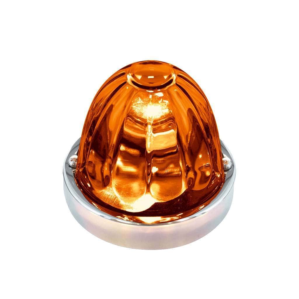 Glass Watermelon Flush Mount Kit – Amber
