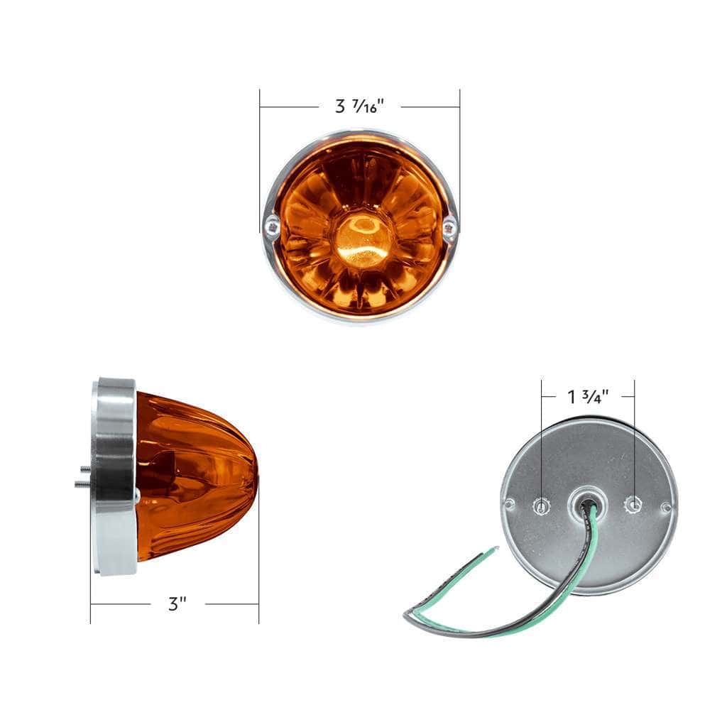 Glass Watermelon Flush Mount Kit – Dark Amber 7 Glass Watermelon Flush Mount Kit - Dark Amber