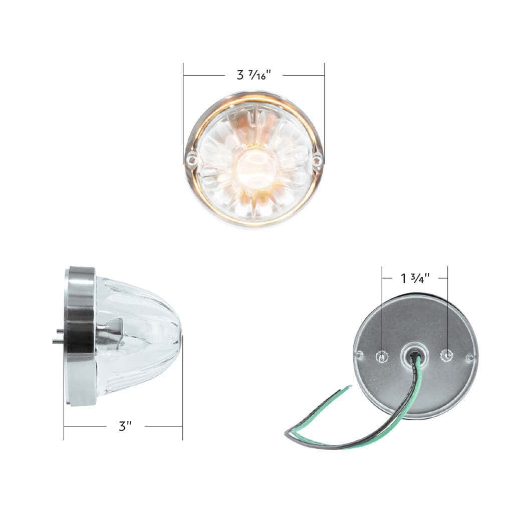 Glass Watermelon Flush Mount Kit – Clear 7 Glass Watermelon Flush Mount Kit -Clear