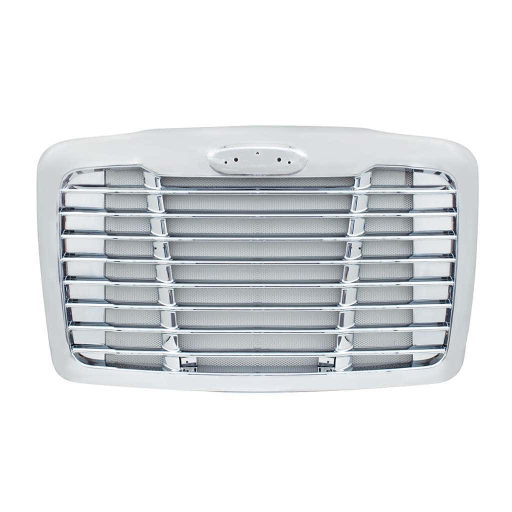 Chrome Grille With Chrome Bug Screen For 2008-2017 Freightliner Cascadia