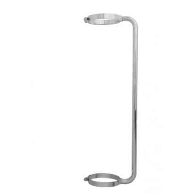 34" Chrome Exhaust Grab Handle - 7" Clamp