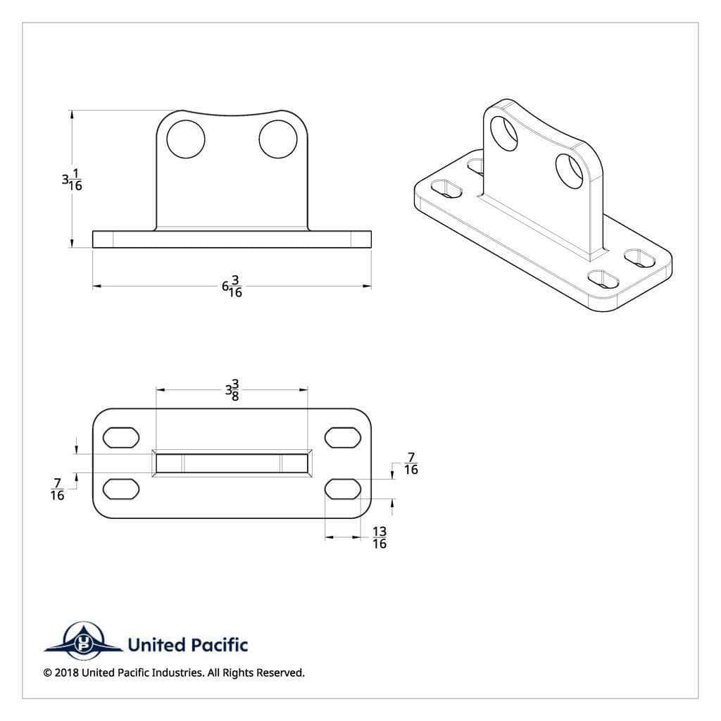 Stainless Straight Exhaust Bracket For Peterbilt 359/379 3 Stainless Straight Exhaust Bracket For Peterbilt 359/379