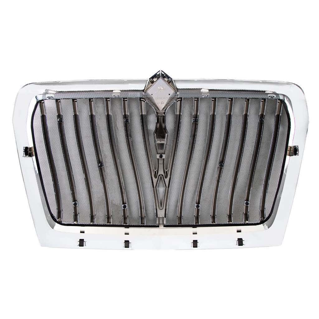 Curved Style Grille With Bug Screen For 2018-2025 International Lt 4 Curved Style Grille With Bug Screen For 2018-2025 International LT