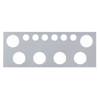 Stainless Steel Rear Center Light Panel With Six 4&Quot; Light Cutouts &Amp; Six 2&Quot; Light Cutouts 1 Stainless Steel Rear Center Light Panel With Six 4" Light Cutouts & Six 2" Light Cutouts