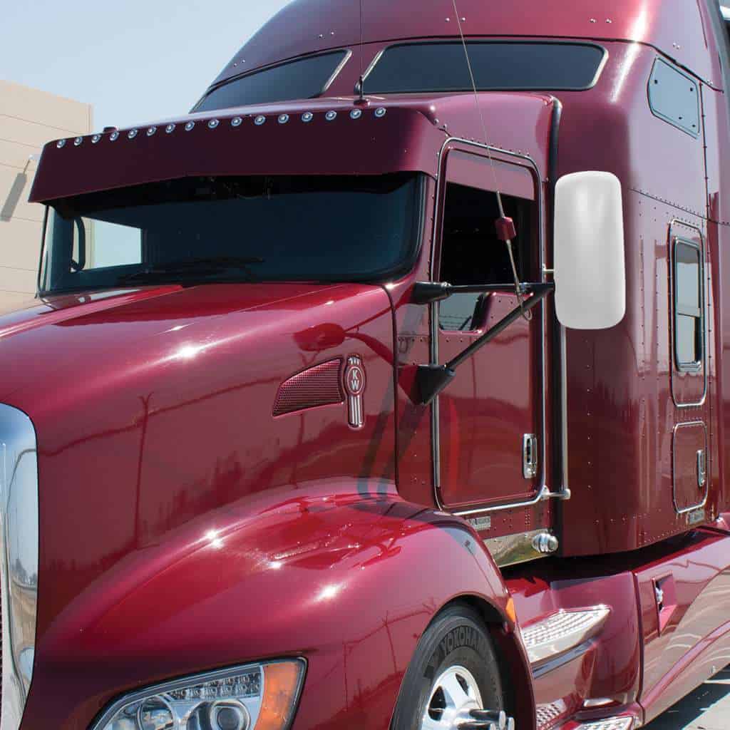 Mirror Cover For 1990+ Kenworth Chrome 4 Chrome Mirror Cover For 1990+ Kenworth