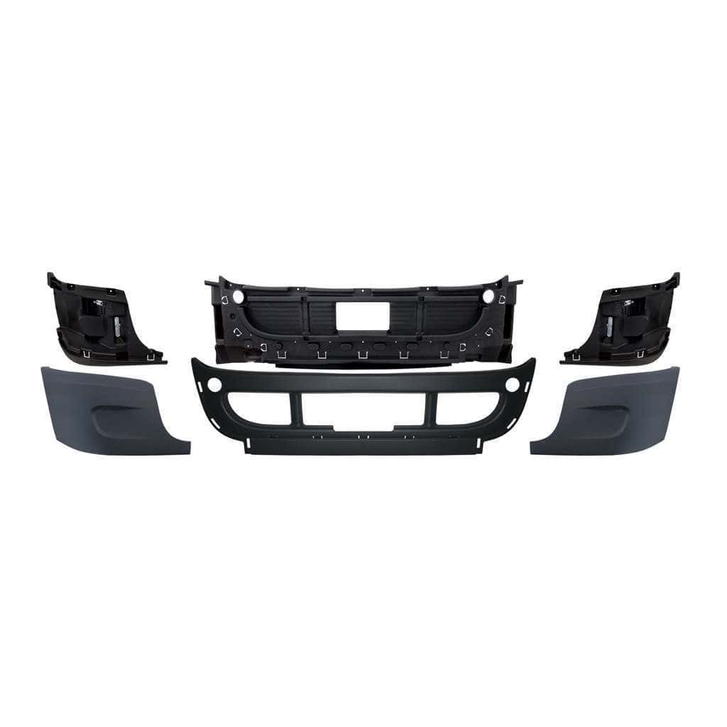 Complete 3-Piece Front Bumper Set For 2008-2017 Freightliner Cascadia 3 Complete 3-Piece Front Bumper Set For 2008-2017 Freightliner Cascadia