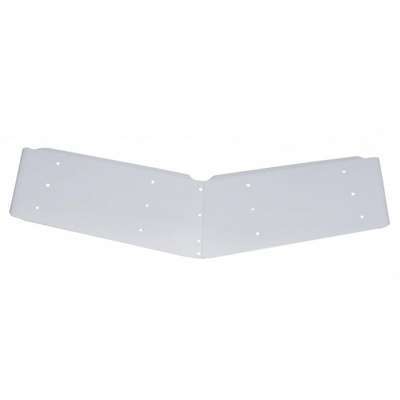 14" Stainless Ultra Cab Drop Sunvisor For 1997-2001 Peterbilt 379