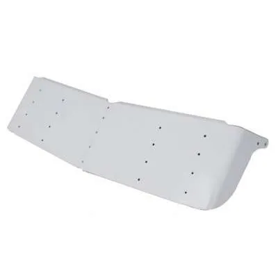 16" Stainless Gangster Style Drop Visor for 1995-2006 Kenworth W900 With Curved Windshield