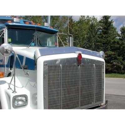 430 Stainless Steel Bug Shield For 1993-2006 Kenworth T800 Wide Hood/C500