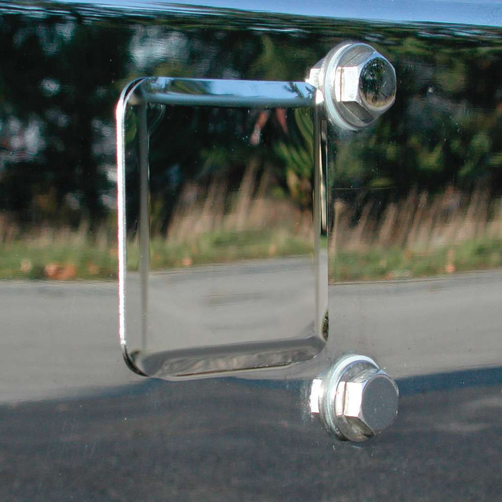 Stainless Boltless Tow Hole Covers For All Kenworth Models With 2" Receiver (2-Pack)