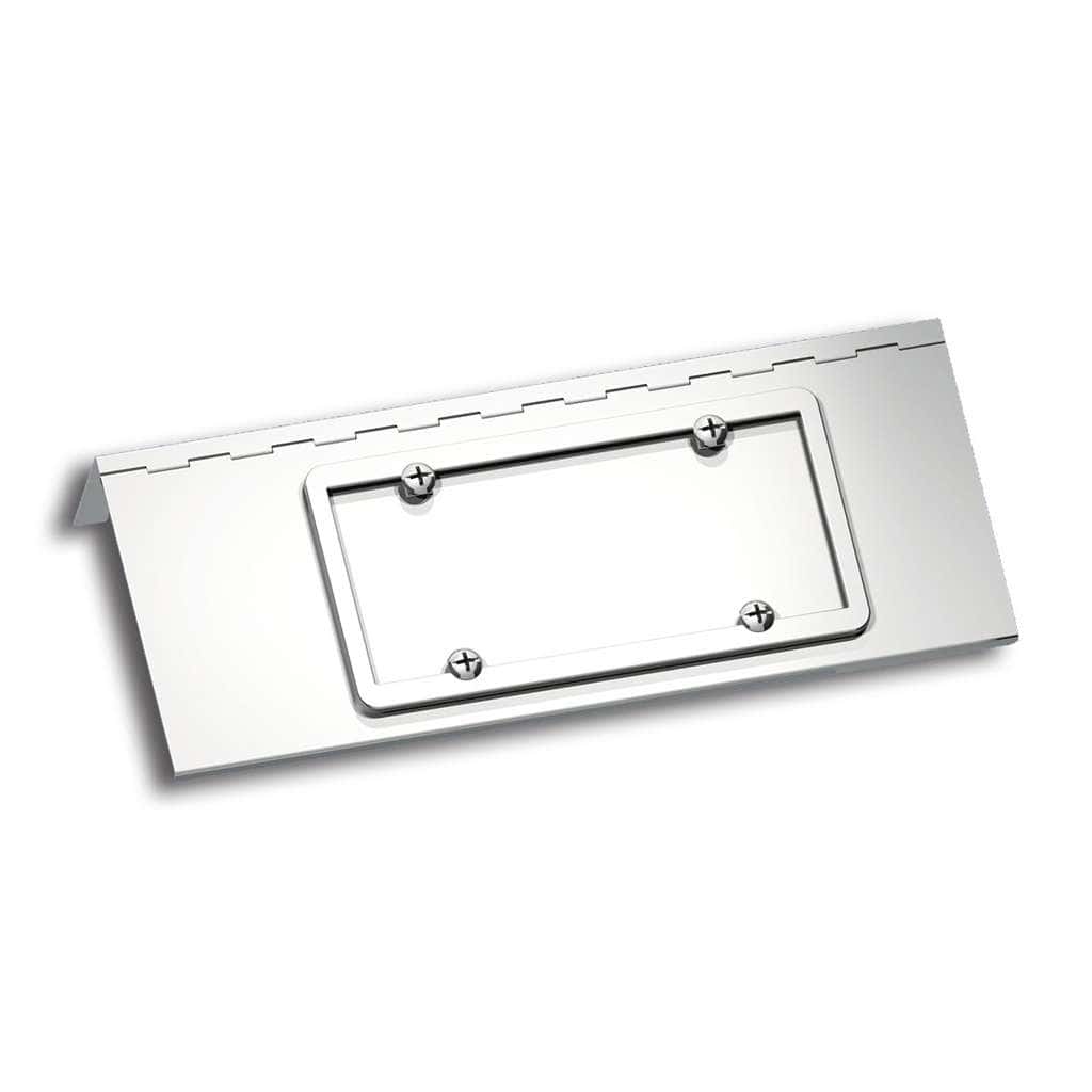 Stainless Single License Plate/Swing Plate For Peterbilt 388 (2008-2015) & 389 (2008-2023)