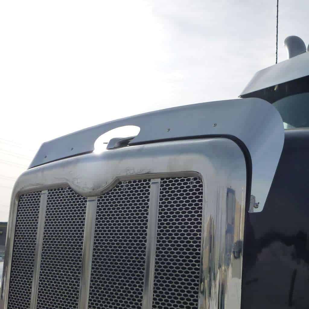 430 Stainless Steel Bug Shield For 2014+ Peterbilt 567