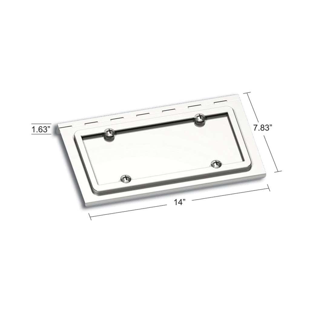 Stainless Single License Plate / Swing Plate For Peterbilt & Kenworth Models