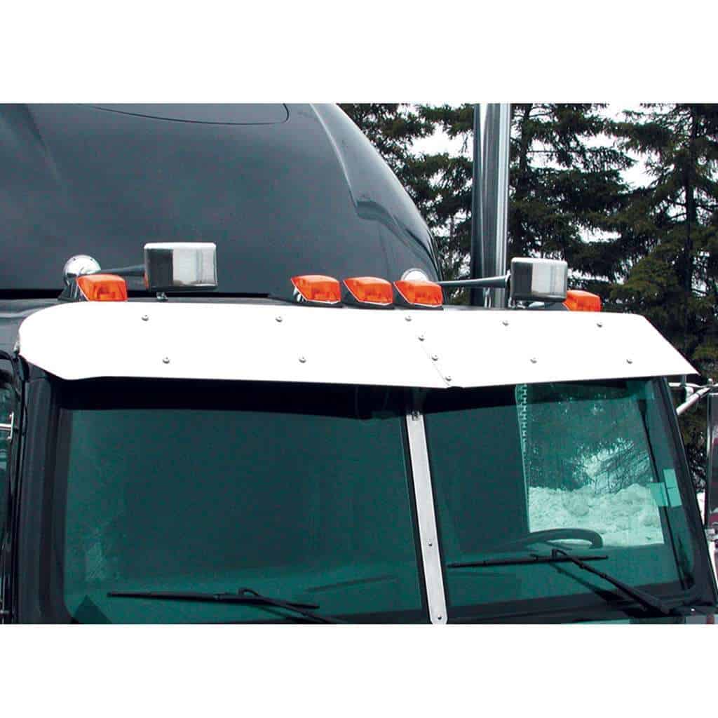 430 Stainless Plain Style Sunvisor For 2002-18 Western Star Constellation/4700 With OE Visor