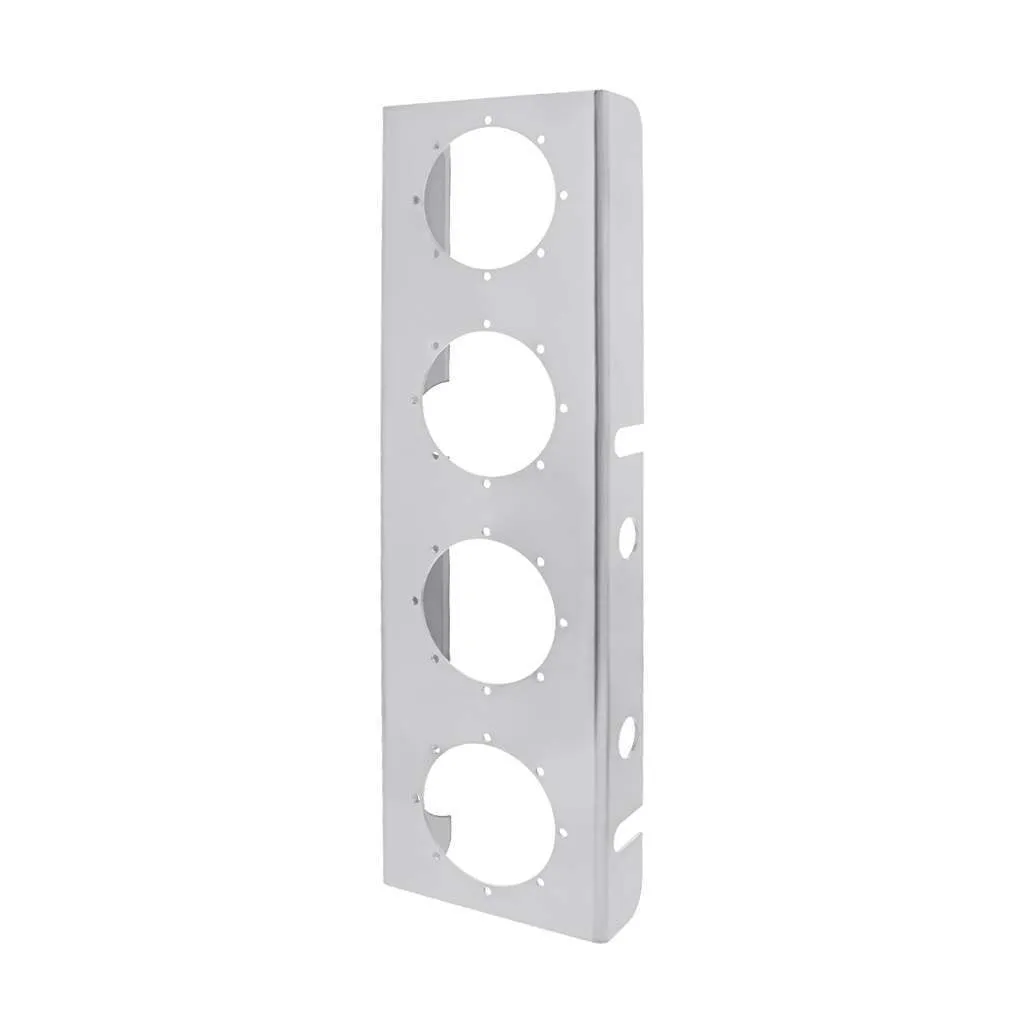 430 SS Front Air Cleaner Brackets w/4x 2" Round Light Cutouts (Pair)