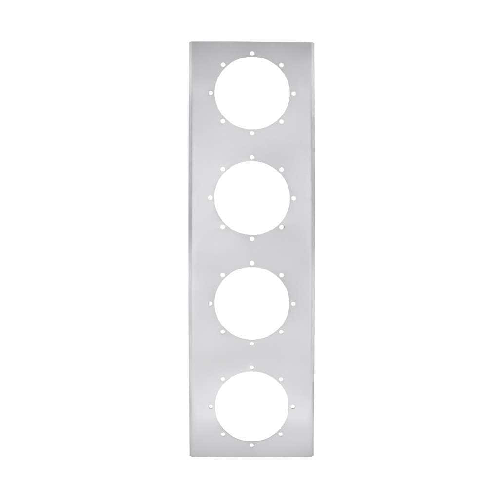 430 SS Front Air Cleaner Brackets w/4x 2" Round Light Cutouts (Pair)