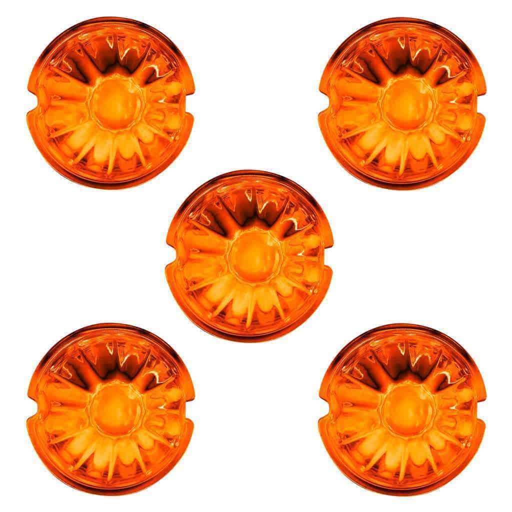 Watermelon Glass Marker Light Lens – Amber (5 Pack)