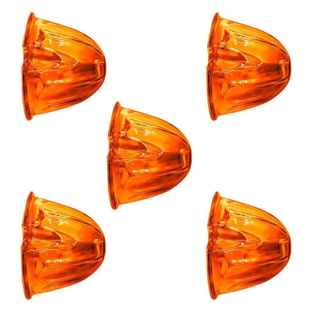 Watermelon Glass Marker Light Lens - Amber (5 Pcs)