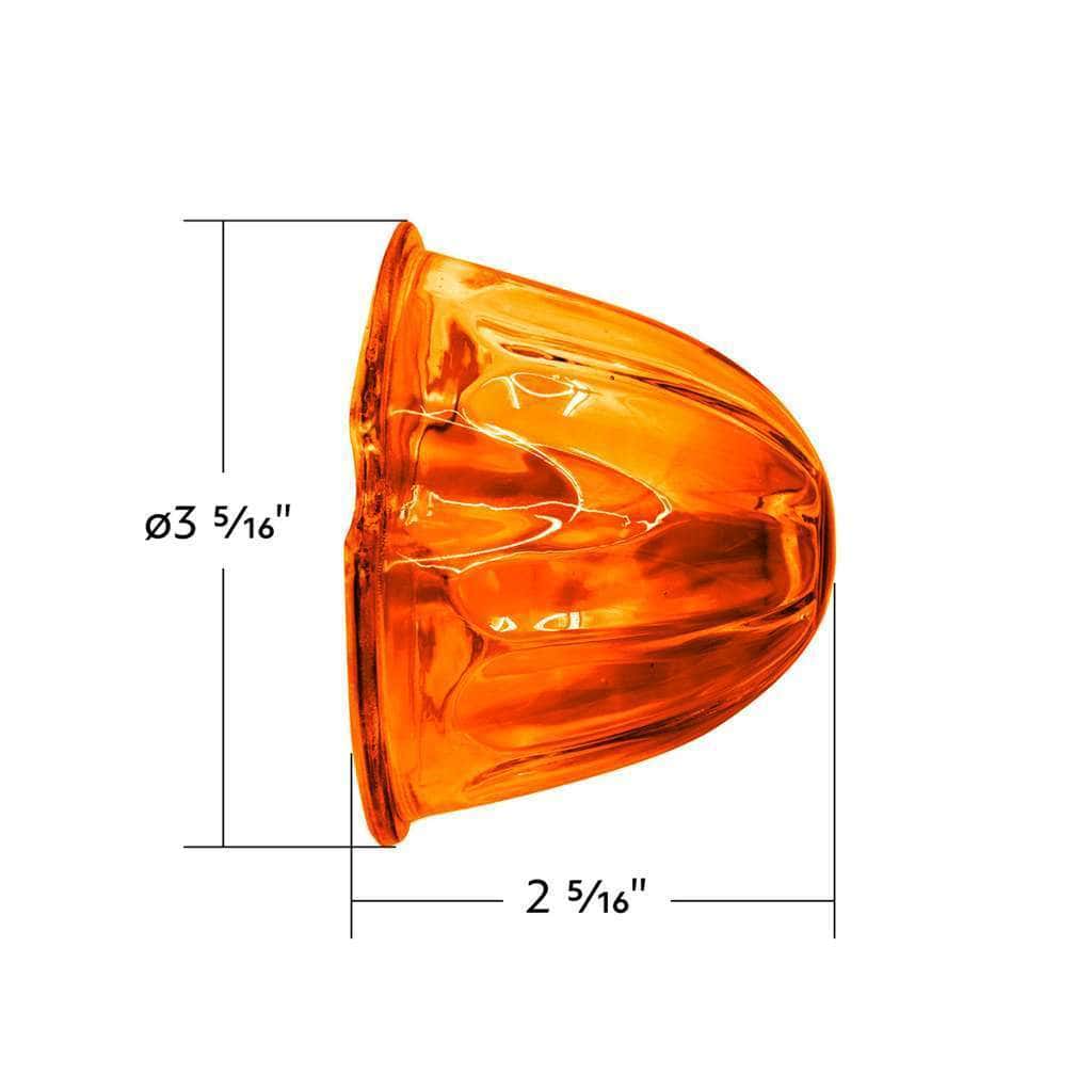 Watermelon Glass Marker Light Lens – Amber (5 Pack) 5 Watermelon Glass Marker Light Lens - Amber (5 Pcs)