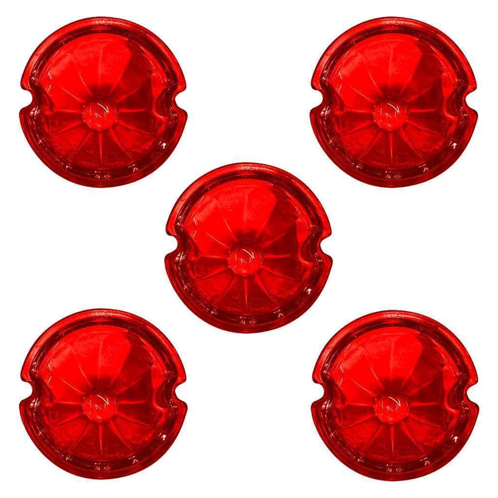 Watermelon Glass Marker Light Lens – Red (5 Pack) 3 Watermelon Glass Marker Light Lens - Red (5 Pcs)