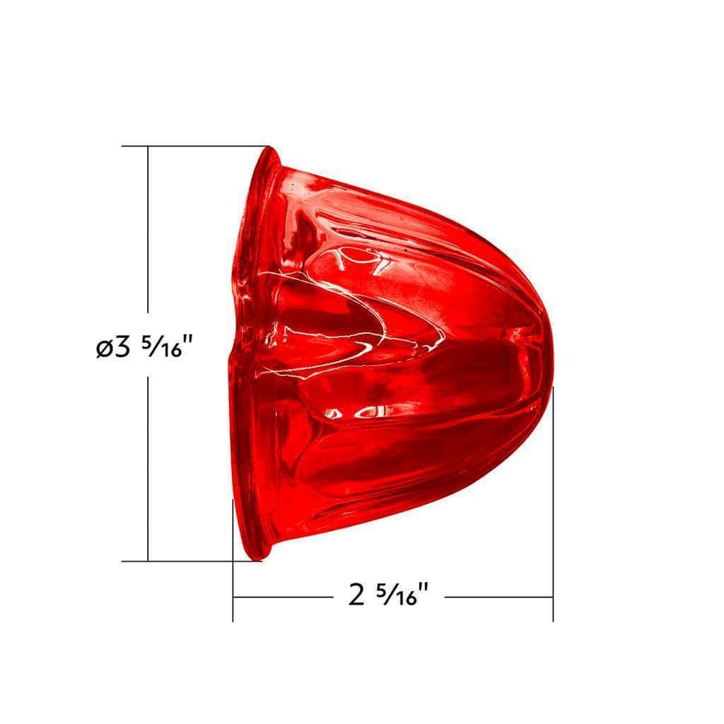 Watermelon Glass Marker Light Lens – Red (5 Pack) 5 Watermelon Glass Marker Light Lens - Red (5 Pcs)