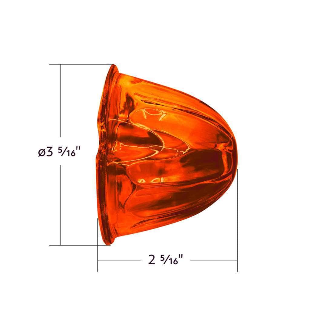 Watermelon Glass Marker Light Lens – Dark Amber (5 Pack) 5 Watermelon Glass Marker Light Lens - Dark Amber (5 Pcs)