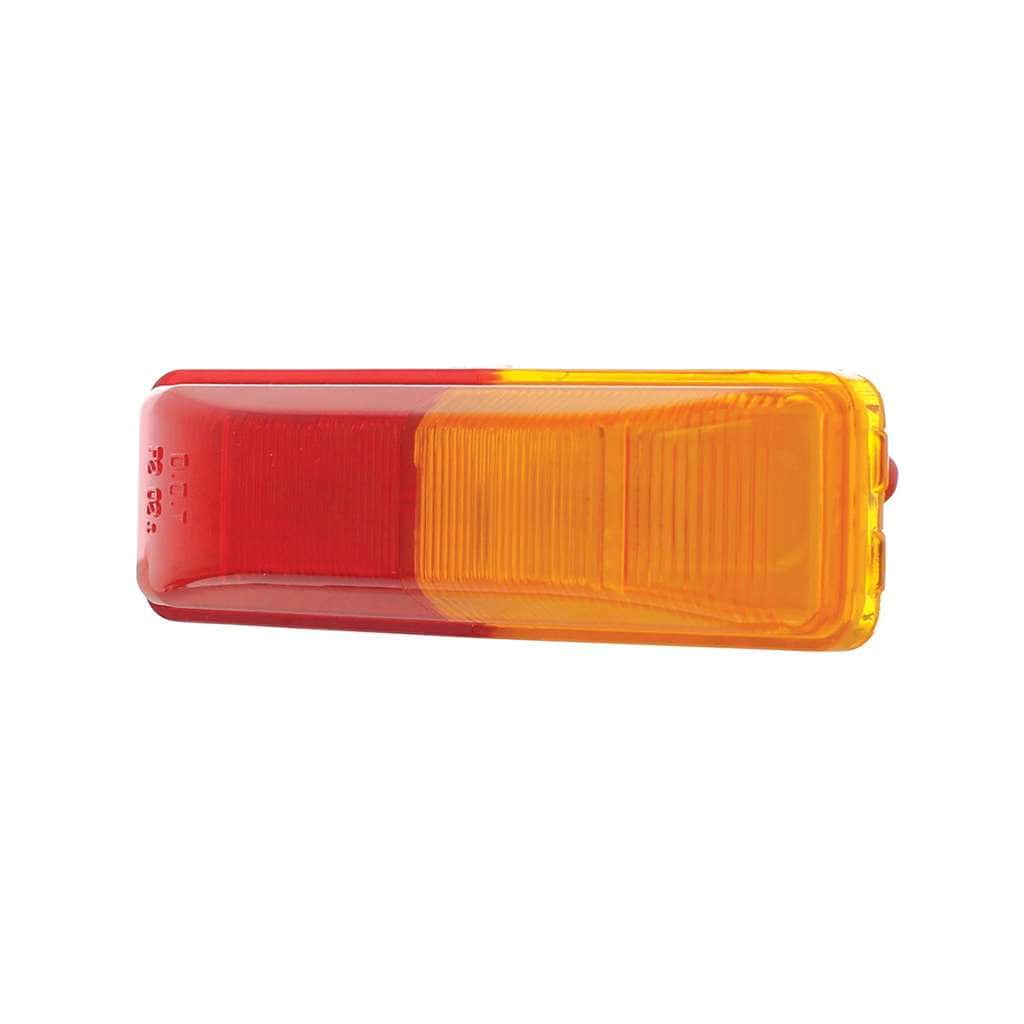 Incandescent Rectangular Fender Mount Light (Clearance/Marker) - Amber &Amp; Red Lens 3 Incandescent Rectangular Fender Mount Light (Clearance/Marker) - Amber & Red Lens