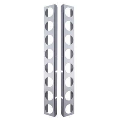 Peterbilt Stainless Rear Air Cleaner Bracket Only - 16 Light Cutouts