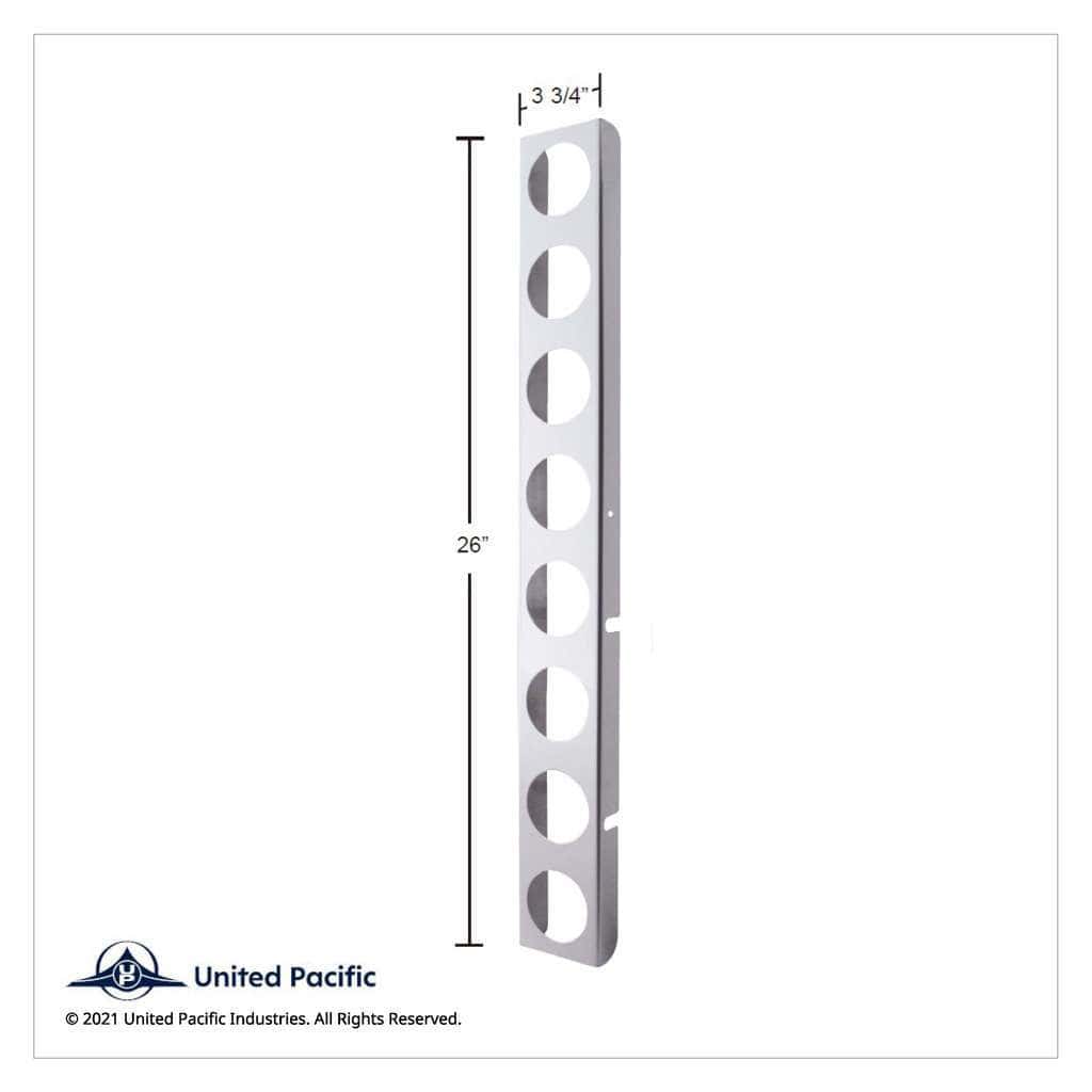 Peterbilt Stainless Rear Air Cleaner Bracket Only - 16 Light Cutouts