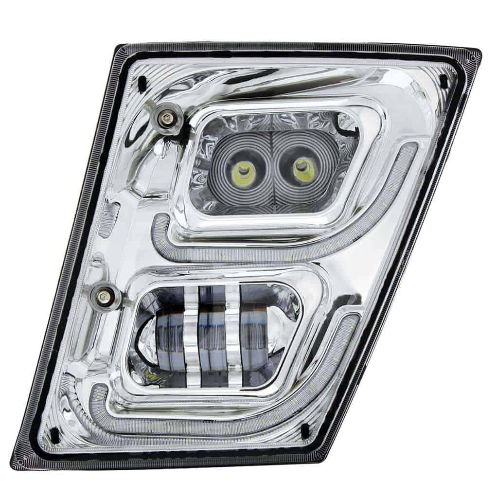 2003-2017 Volvo VN/VNL Chrome LED Fog Light