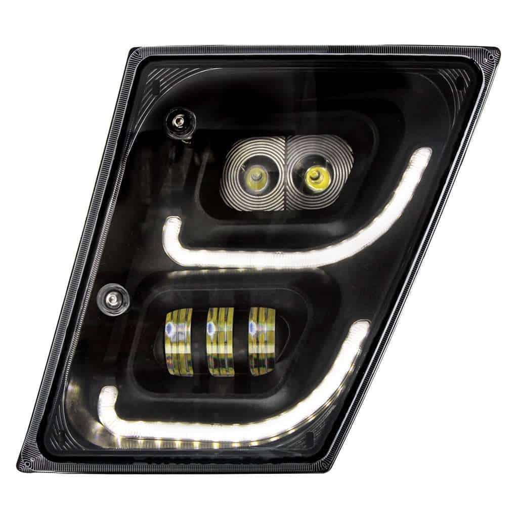 2003-2017 Volvo VN/VNL Black LED Fog Light