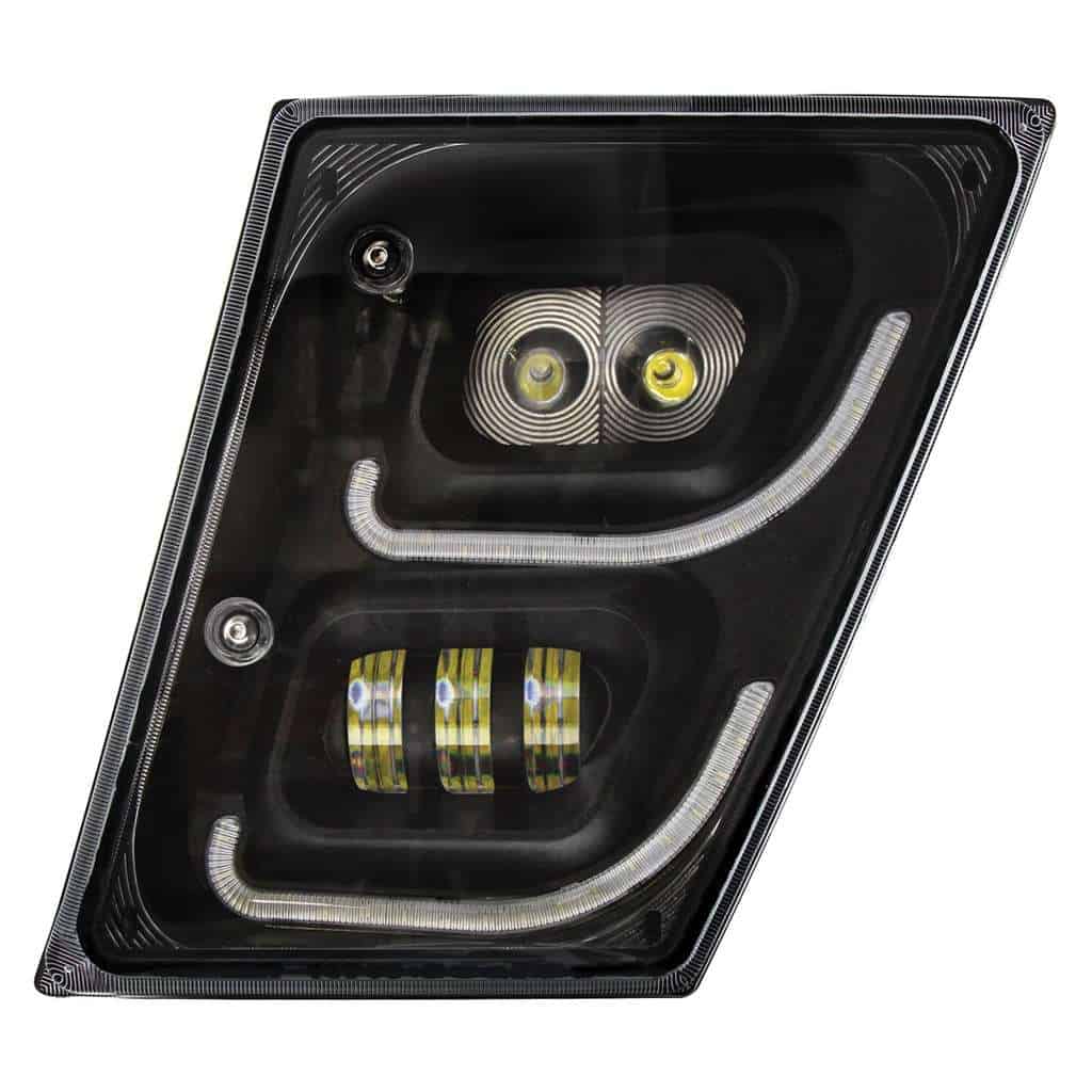 2003-2017 Volvo VN/VNL Black LED Fog Light