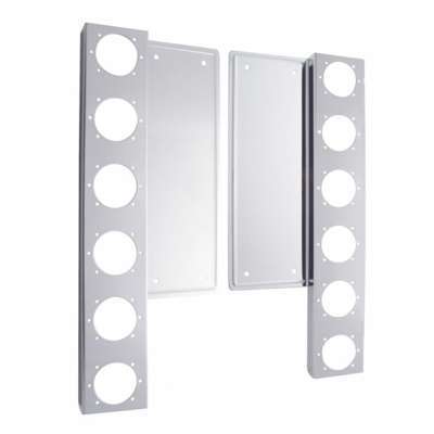 Freightliner Stainless Steel Front Air Cleaner Brackets w/12x Light Cutouts