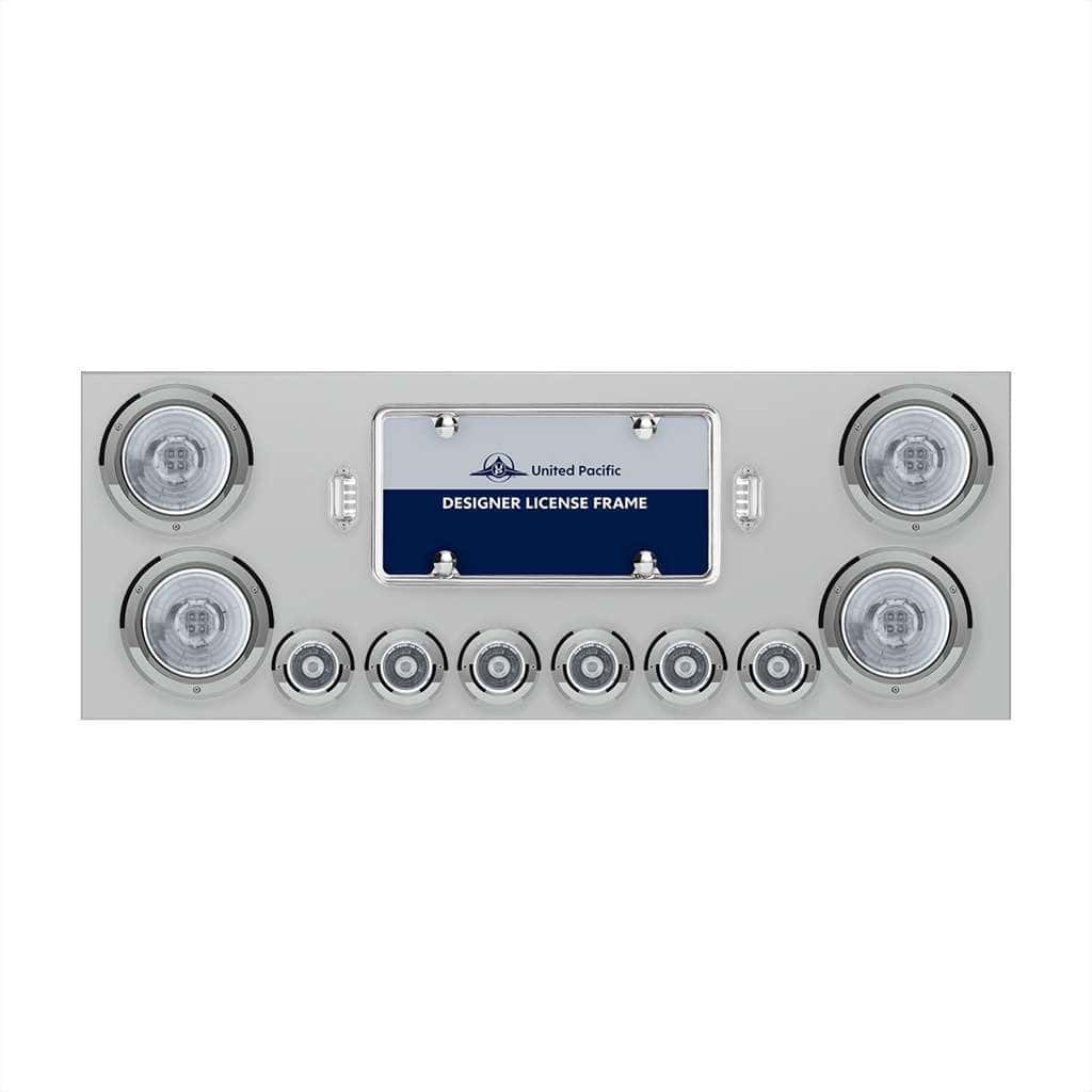 Ss Rear Center Panel With Four 13 Led 4&Quot; Abyss Light &Amp; Six 4 Led 2&Quot; Lights &Amp; Bezels 2 SS Rear Center Panel With Four 13 LED 4" Abyss Light & Six 4 LED 2" Lights & Bezels