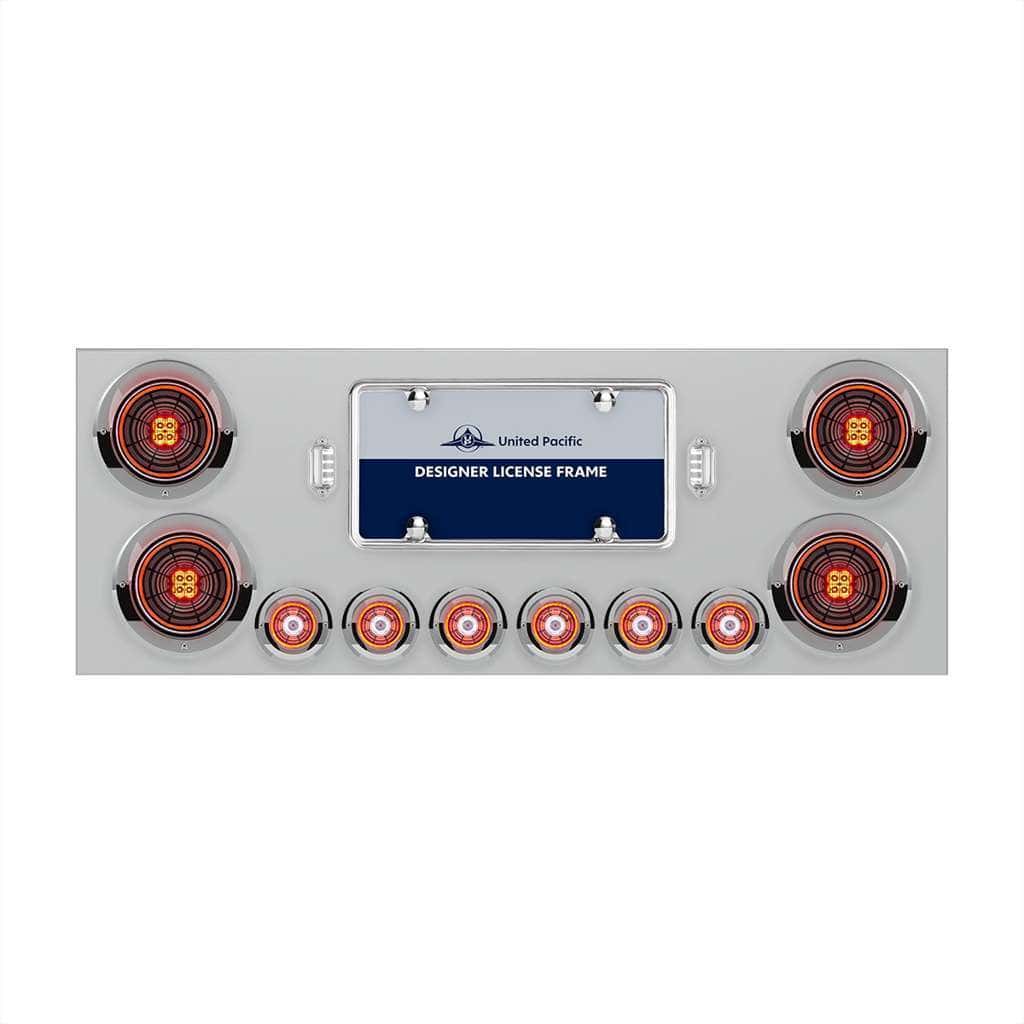 Ss Rear Center Panel With Four 13 Led 4&Quot; Abyss Light &Amp; Six 4 Led 2&Quot; Lights &Amp; Visors 3 SS Rear Center Panel With Four 13 LED 4" Abyss Light & Six 4 LED 2" Lights & Visors