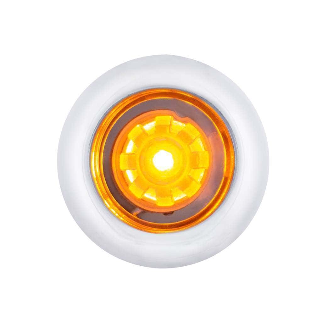 3/4" ArcBlast Series Dual Function Penny Light – Amber/Clear
