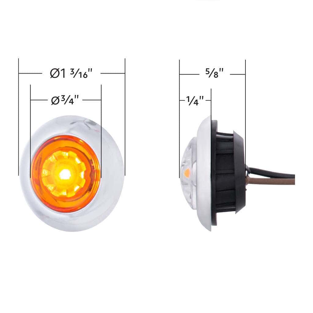 3/4&Quot; Arcblast Series Dual Function Penny Light – Amber/Clear 5 3/4" ArcBlast Series Dual Function Penny Light – Amber/Clear