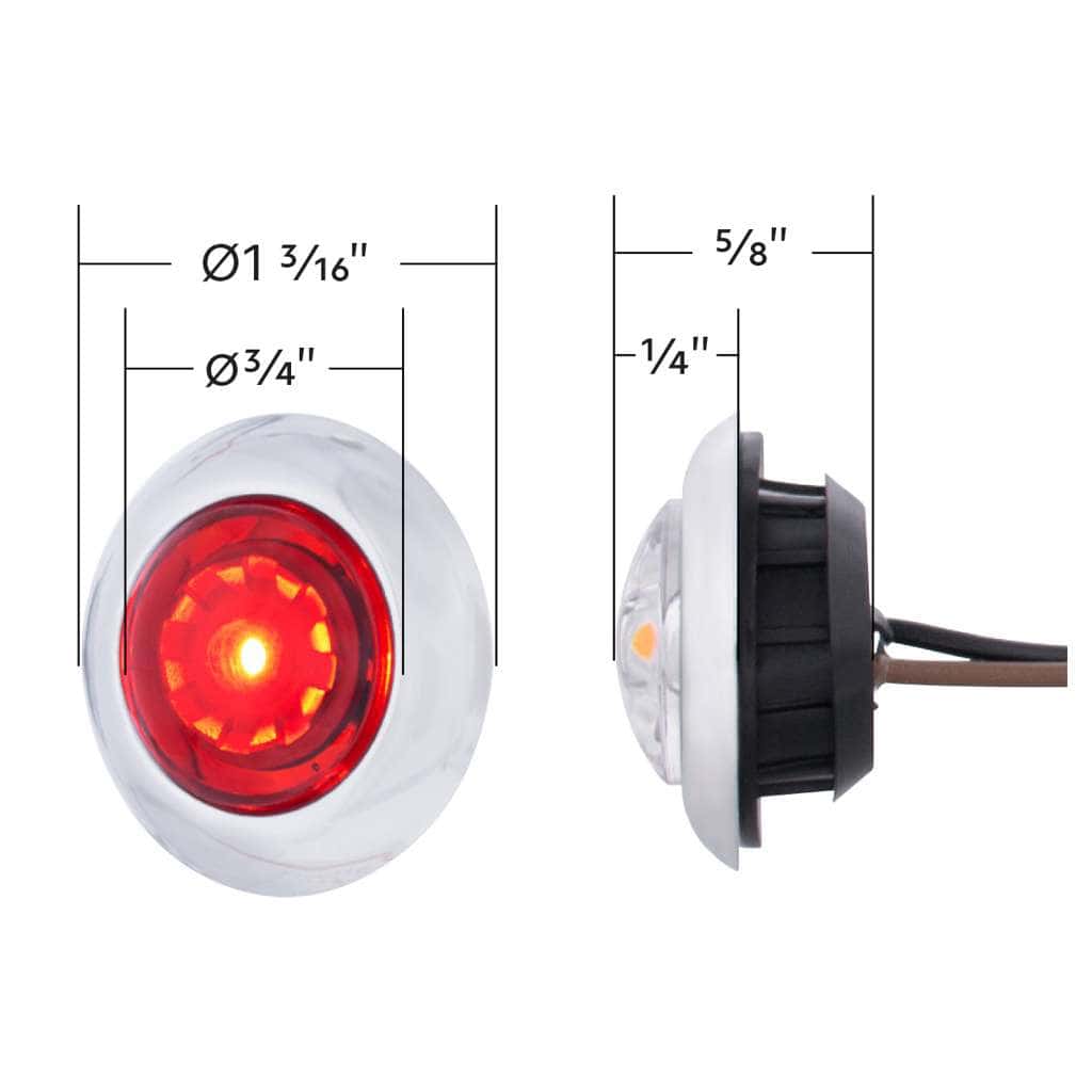 3/4&Quot; Arcblast Series Dual Function Penny Light – Red/Clear 5 3/4" ArcBlast Series Dual Function Penny Light – Red/Clear
