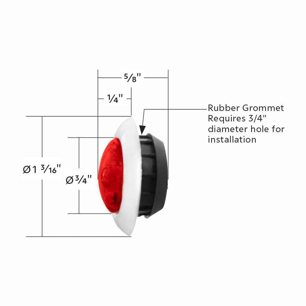 3/4&Quot; Arcblast Series Single Function Penny Light – Red 5 3/4" ArcBlast Series Single Function Penny Light – Red