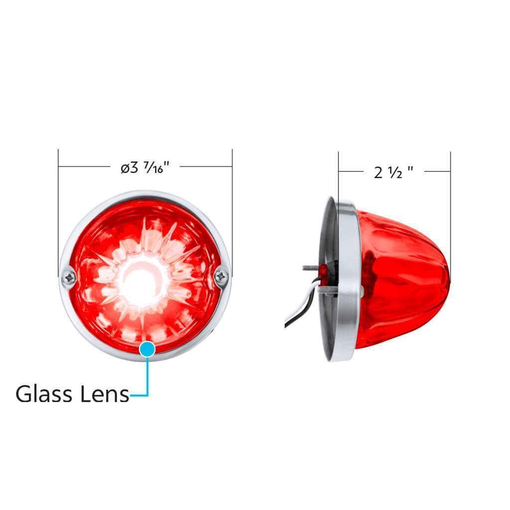Glass Watermelon Light Kit – Red Led/Lens 7 Glass Watermelon Light Kit – Red LED/Lens