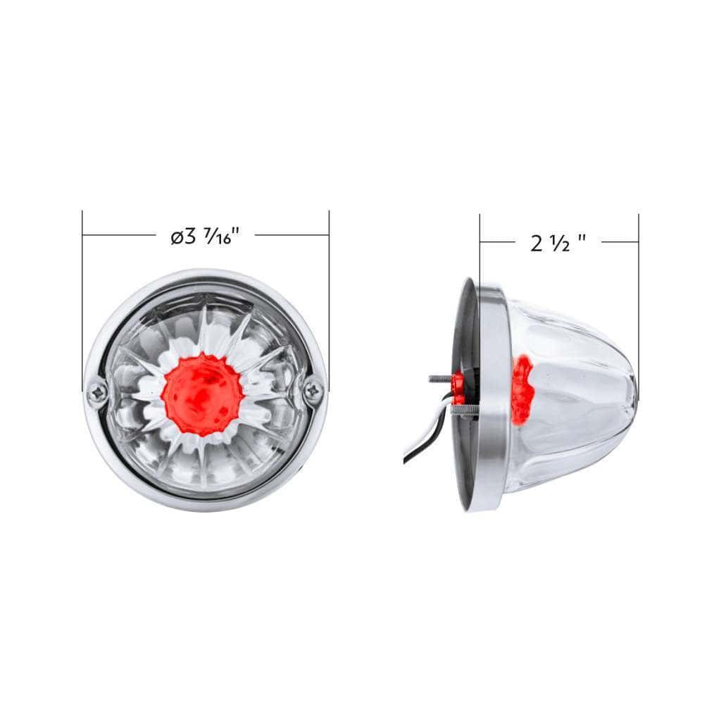 Glass Watermelon Light Kit – Red Led/Clear Lens 7 Glass Watermelon Light Kit – Red LED/Clear Lens