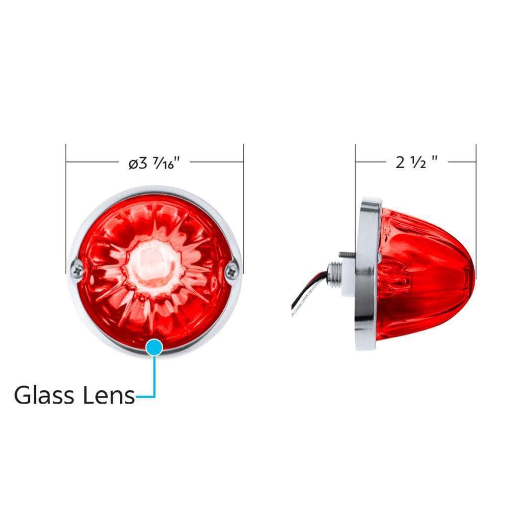2 Led Glass Watermelon Light Kit – Red Led/Lens 8 2 LED Glass Watermelon Light Kit – Red LED/Lens